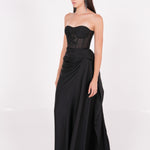 Silk Draped Skirt - Sevgilim