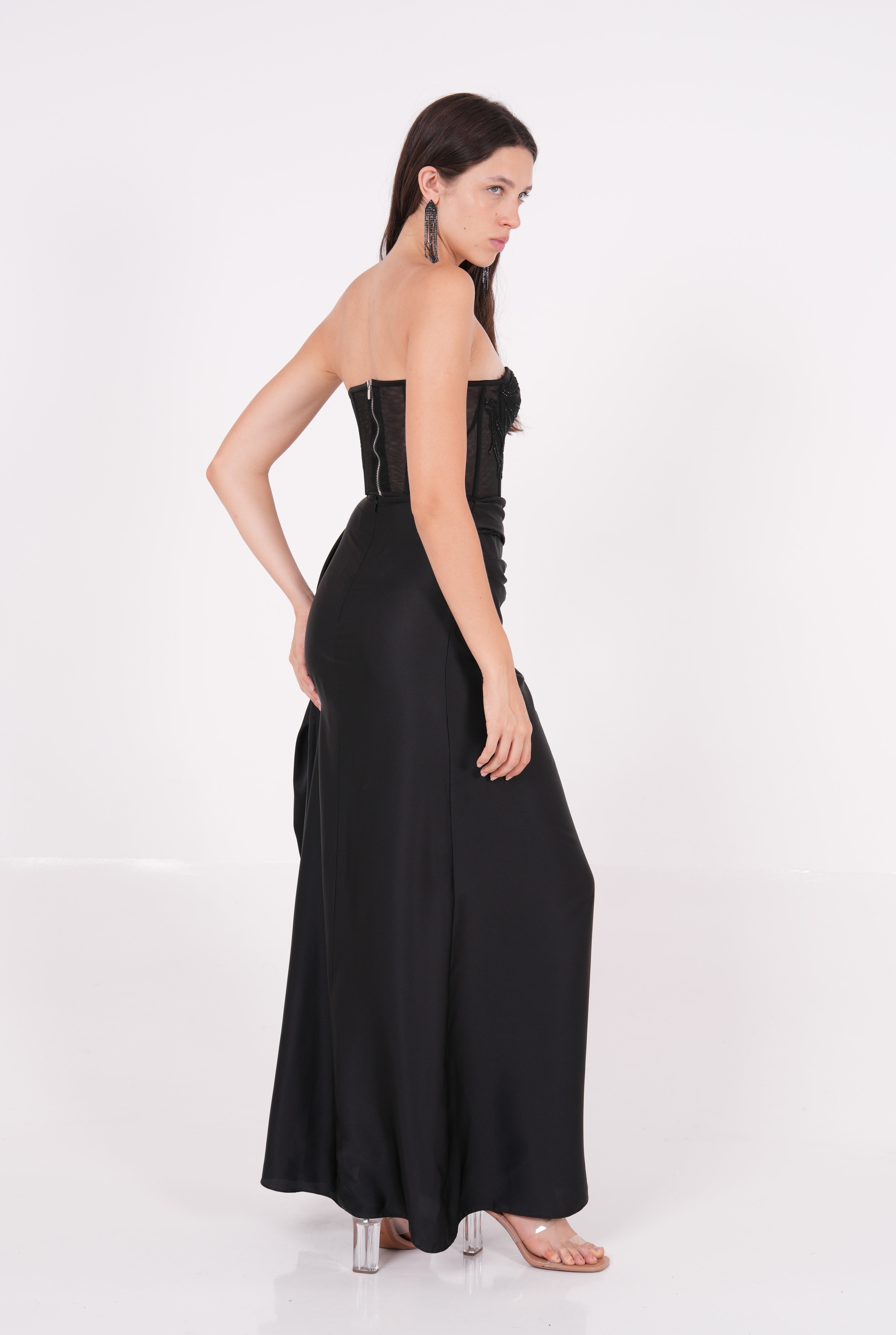 Silk Draped Skirt - Sevgilim