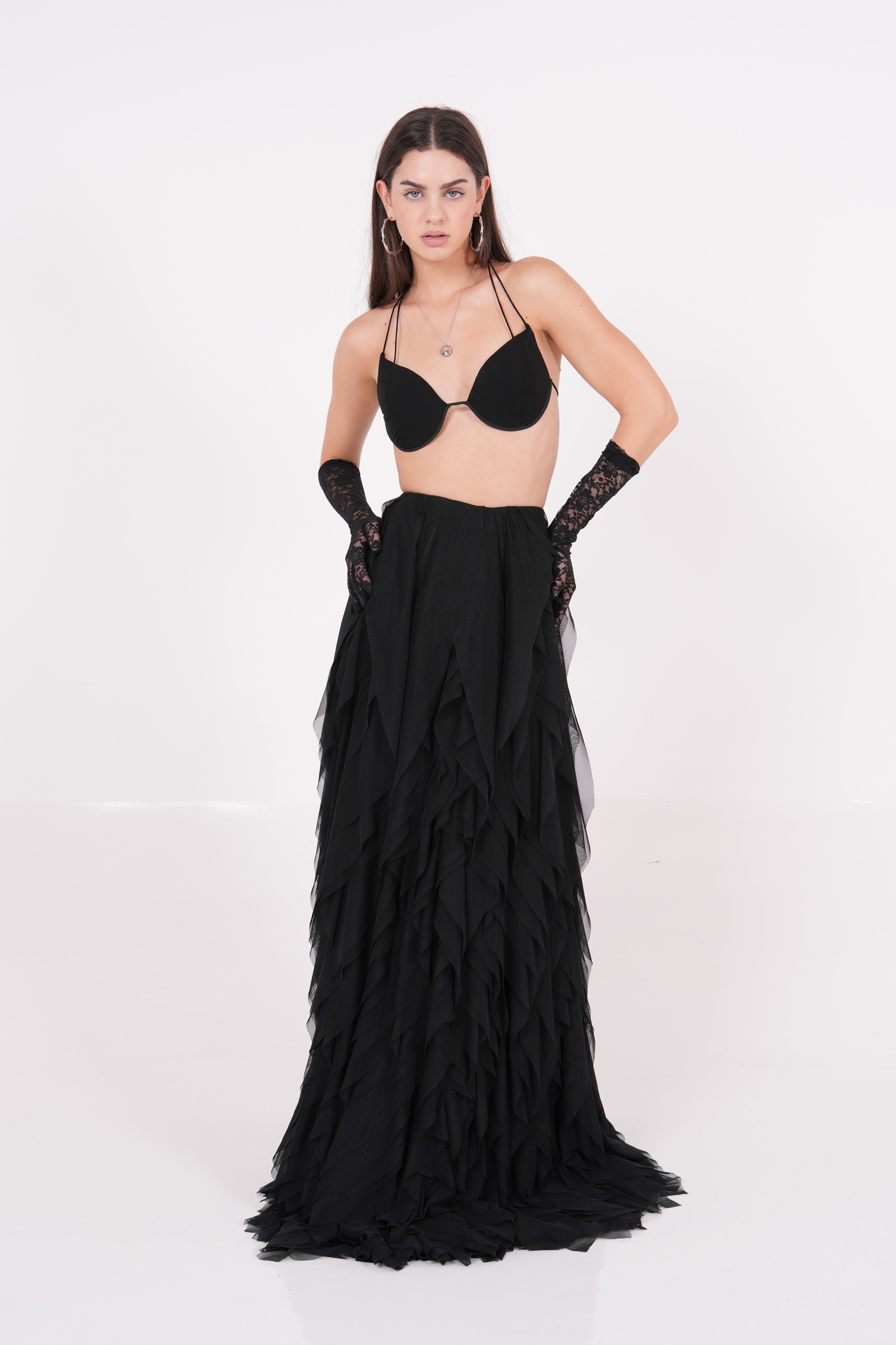 Black Backless Bralette - Sevgilim
