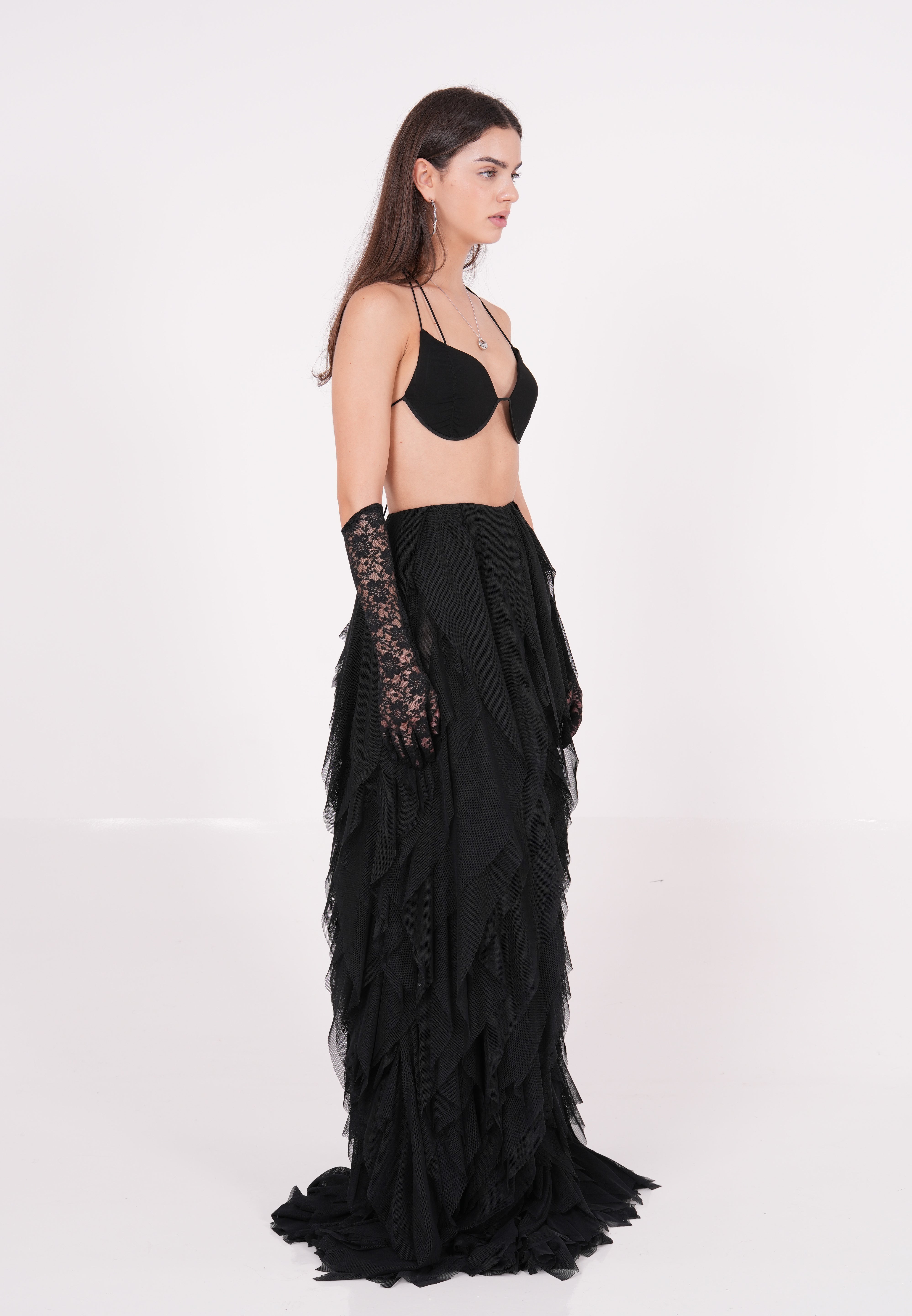 Black Backless Bralette - Sevgilim