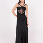 Black Mesh Corset - Sevgilim