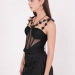 Black Mesh Corset - Sevgilim