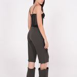 Crepe Mesh Corset - Sevgilim