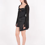Long Sleeved Chiffon Corset - Sevgilim