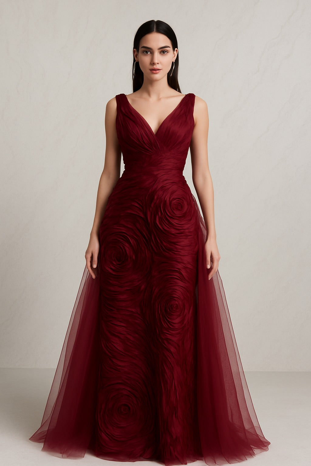 Long evening sexy gown dress